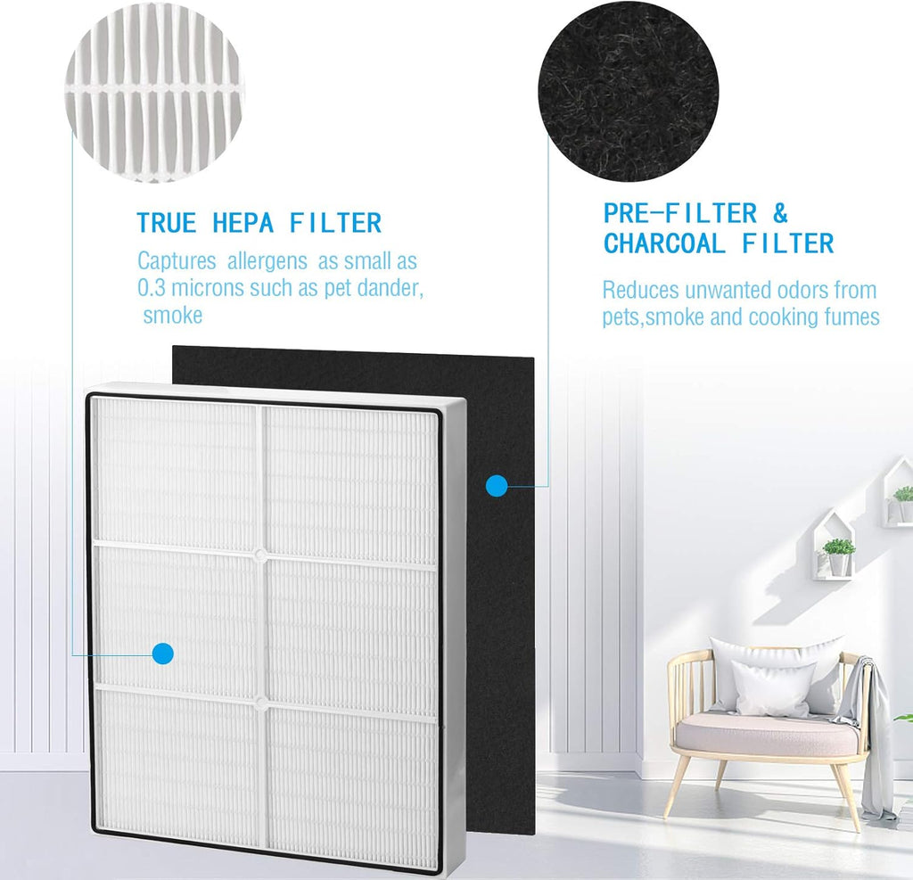 1 True HEPA Filter + 4 Carbon Filters Pack of 2 P510561