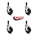 5x22 x 1.25 Hard Rubber Wheel Swivel Casters P50666