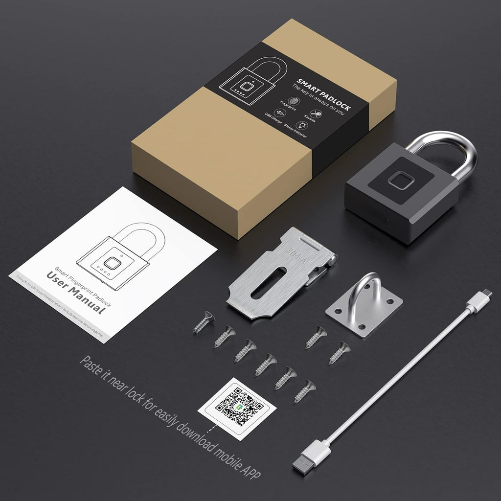 Fingerprint Padlock with Mobile APP O585936