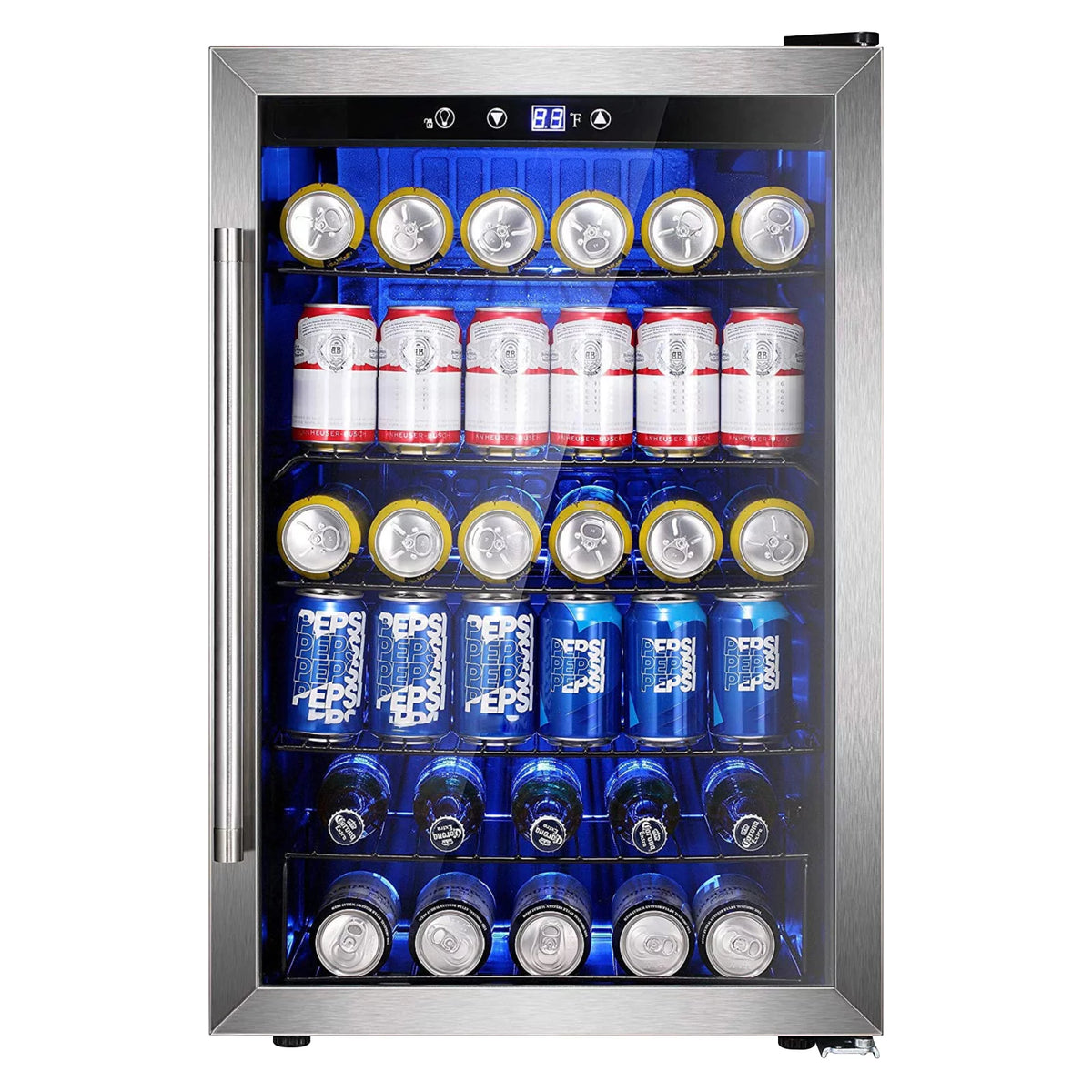 4.4 Cubic Feet 145 Can Beverage Refrigerator Glass Door H452245
