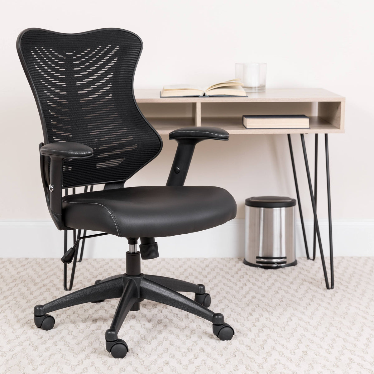 White Mesh Swivel Office Chair M723774