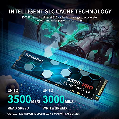 1TB NVMe M.2 PCIe Gen3x4 2280 Internal Solid State Drive D398