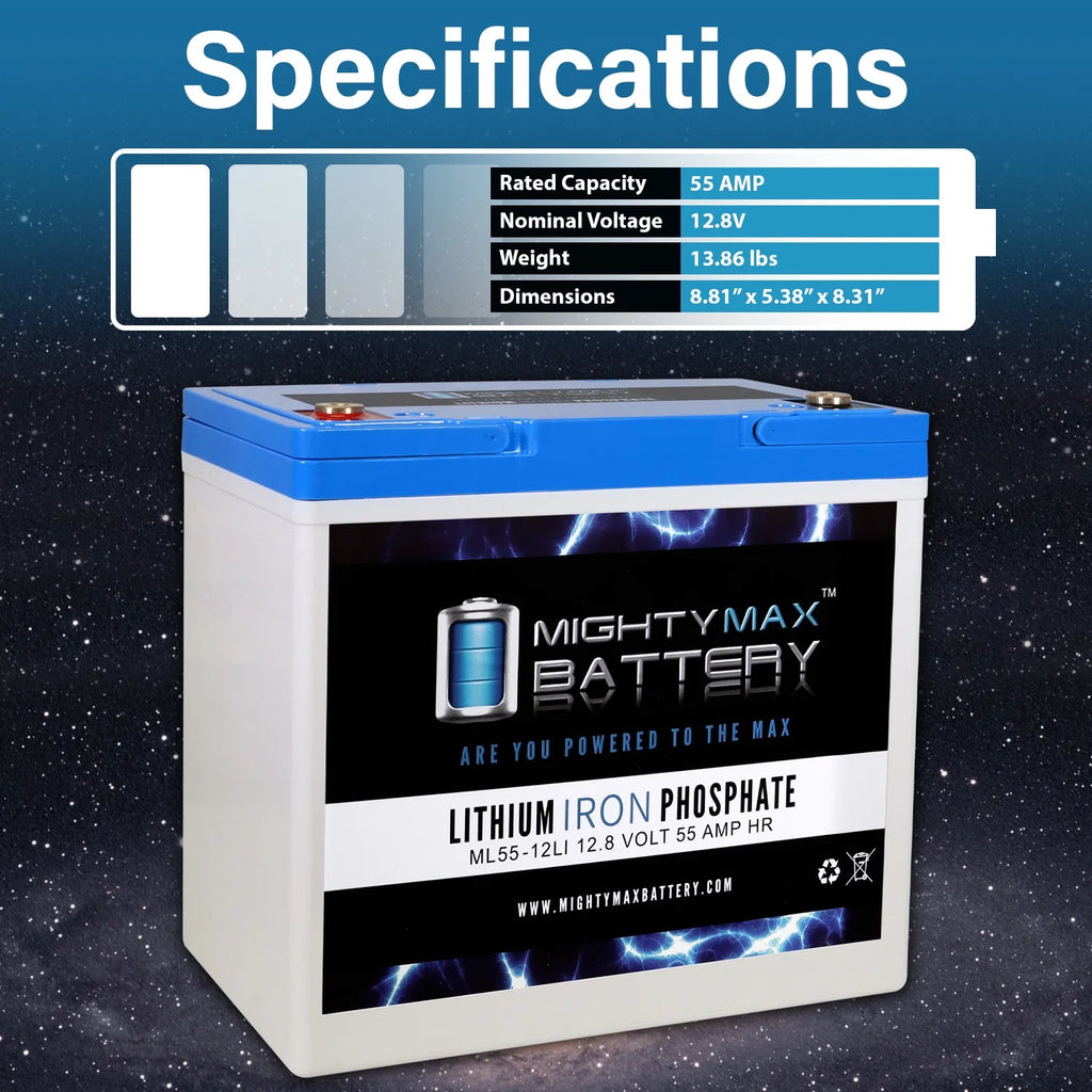 12V 55AH Lithium Battery F5107