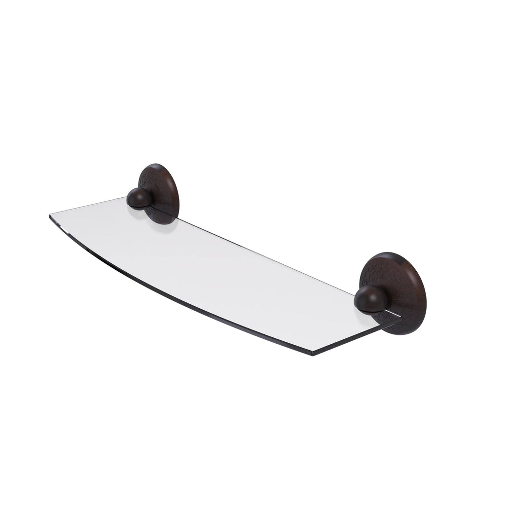 24 inch Glass Shelf Antique Pewter J28650