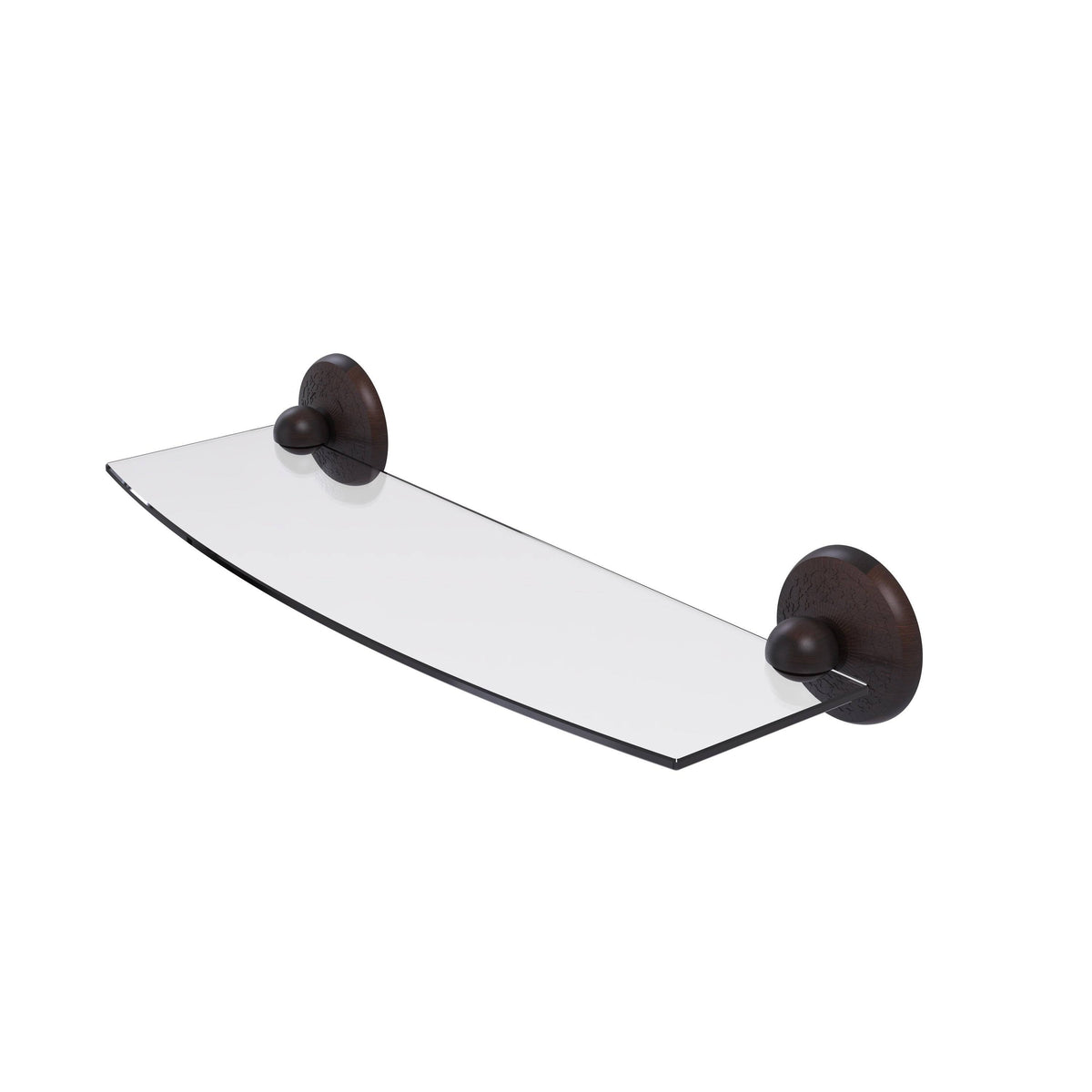 24 inch Glass Shelf Antique Pewter J28650