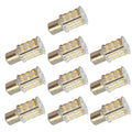 10x BA15S SMD LED Warm White Bulbs O96009