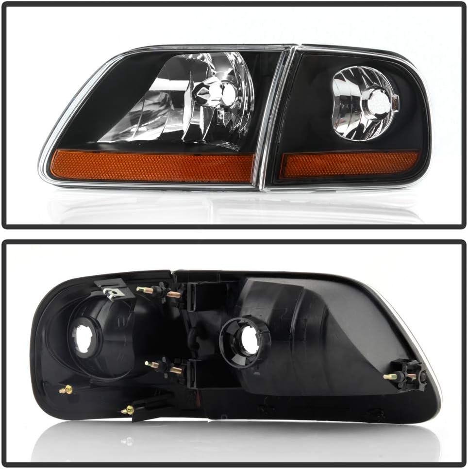 Black Housing Headlights with Corner Lights Assembly X818455