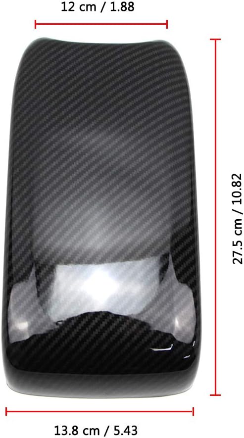 Carbon Fiber Style Armrest Box Cover Pack of 2 A79697