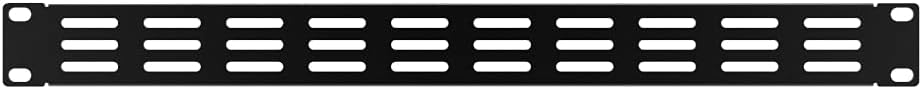 2 Pack Black 1U Metal Vented Blank Panel for 19inch Server Rack Y91241