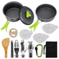 15 Pcs Non Stick Camping Cookware Set T29563