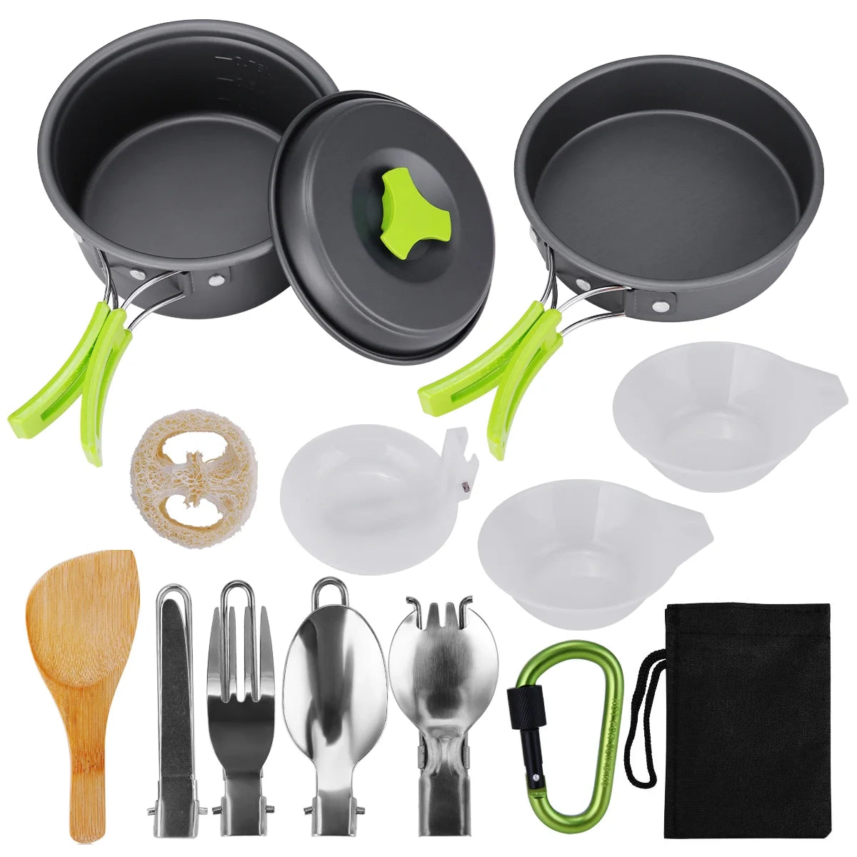 15 Pcs Non Stick Camping Cookware Set T29563