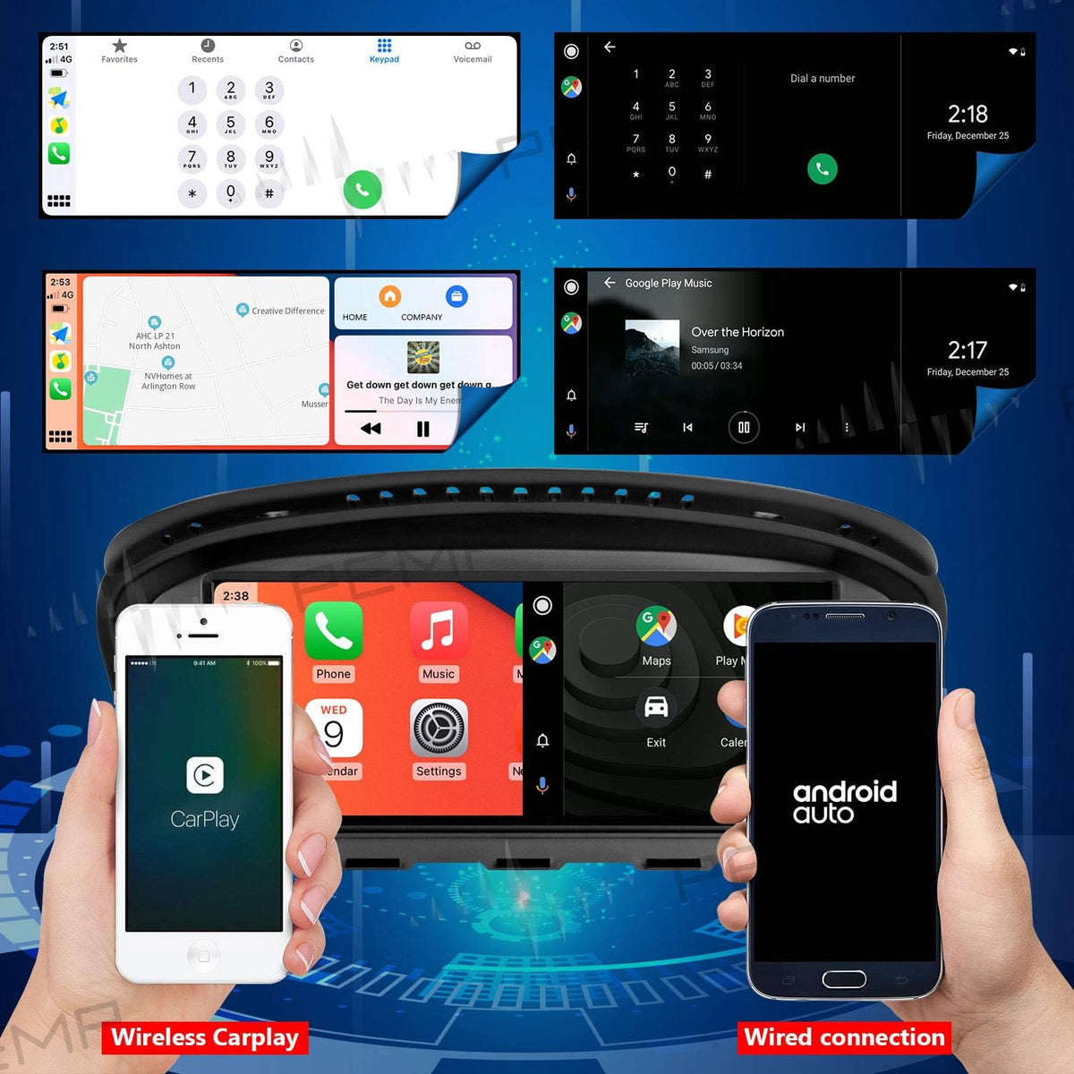 8.8 inch IPS Screen Android 10 Qualcomm 8-core 4+64G Carplay Head Unit W453848