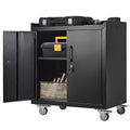 2 Door Lockable Metal Rolling Tool Cabinet with Adjustable Shelves G5754