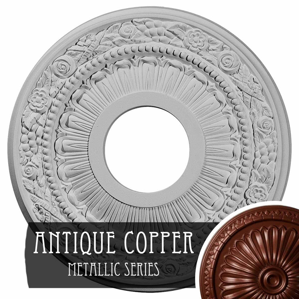 Hand-Painted Night Shade Ceiling Medallion Y212461