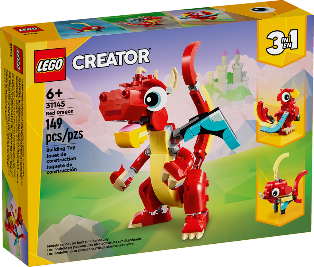 Red Dragon Toy 3 in 1 Animal Toy Set J827321