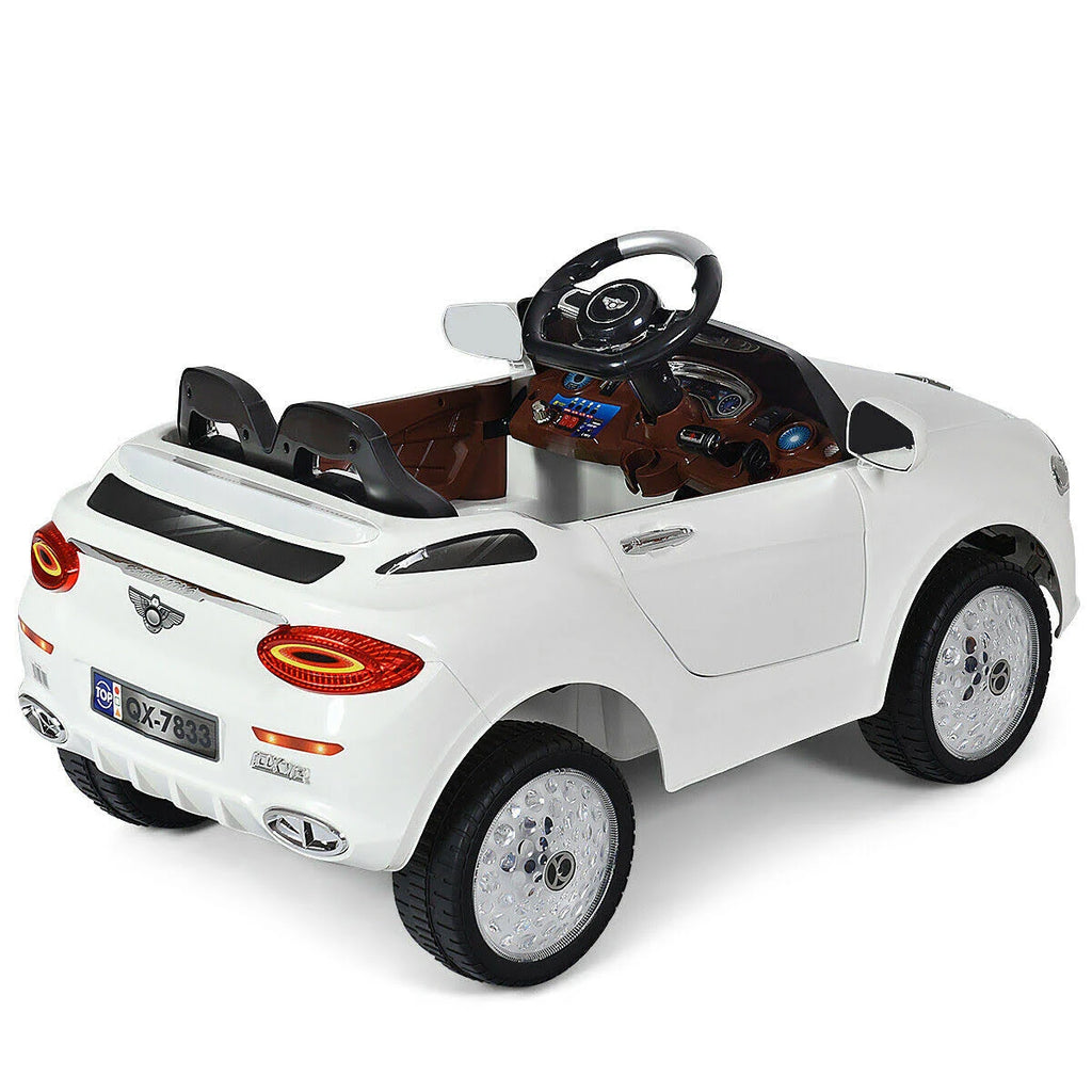 White Kids Ride on Car with Remote Control O199495