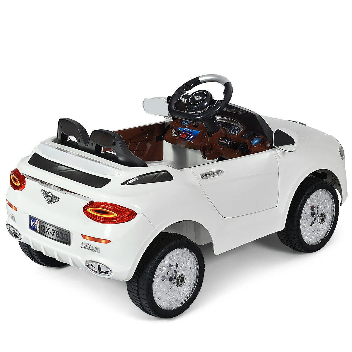 White Kids Ride on Car with Remote Control O199495