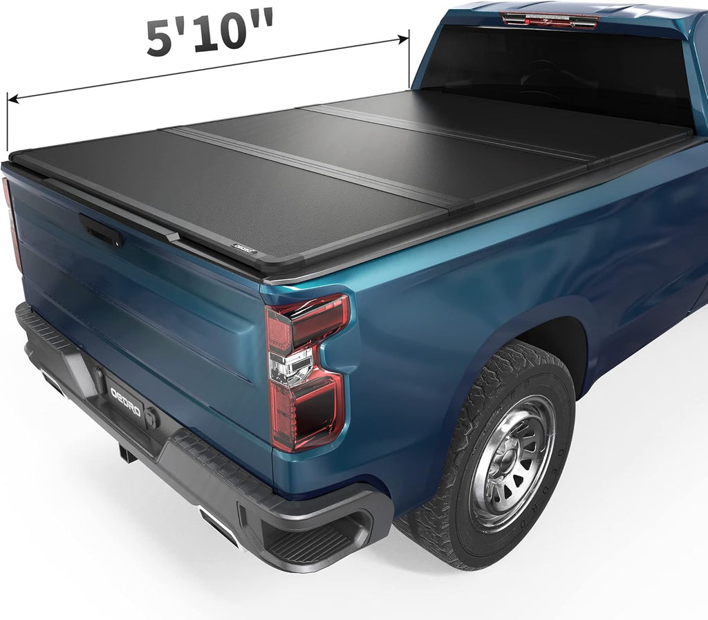 Hard Tri-fold Tonneau Cover with Built-in Light Strip F24795