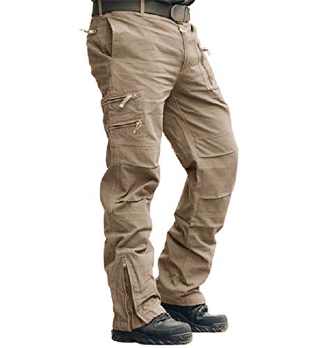 Men's Cotton Multi-Pockets Work Cargo Pants Y94949