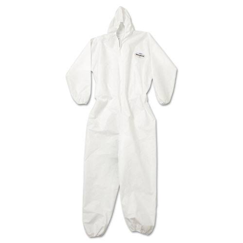 White Medium Polypropylene Disposable Coveralls I18677