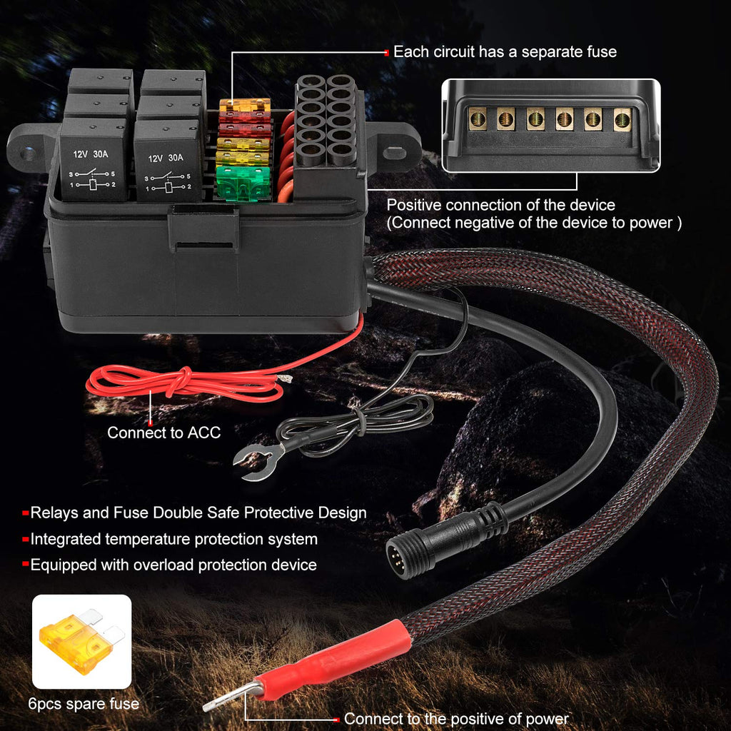 6 Gang Switch Panel with Harness O9264