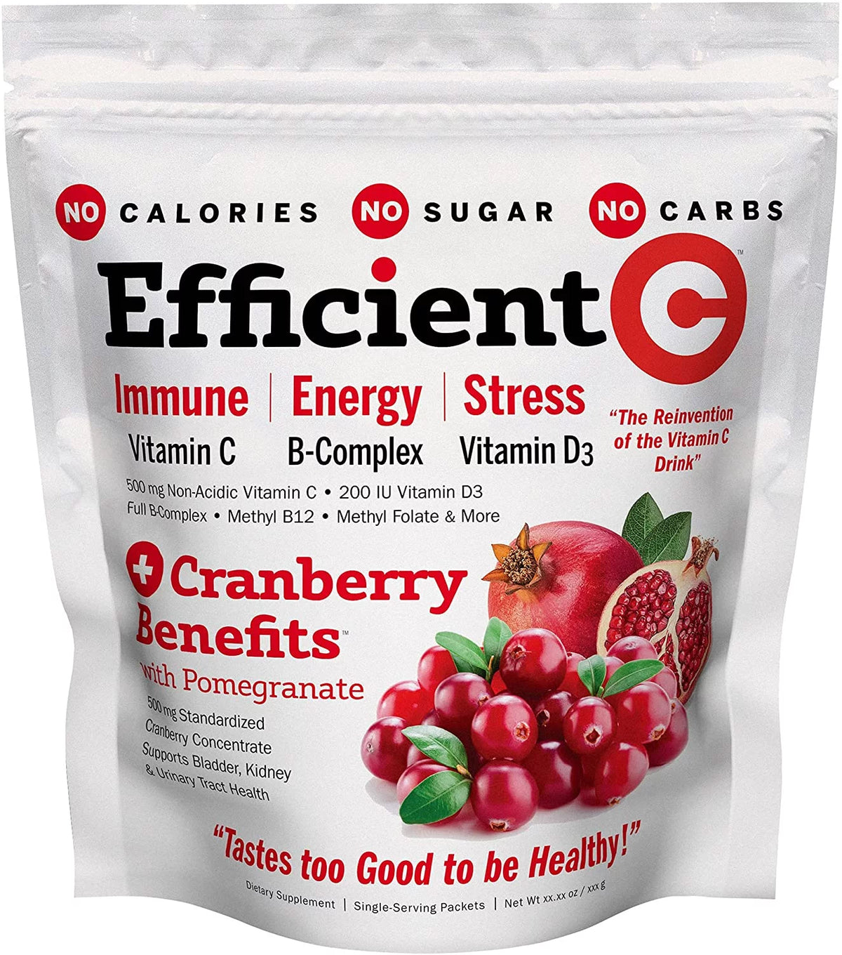 Efficient C + Cranberry 180 Packets K541557