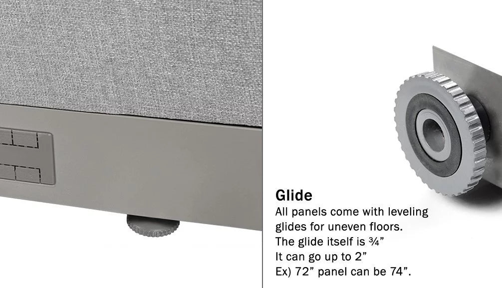 L-Shaped Office Partition E794673