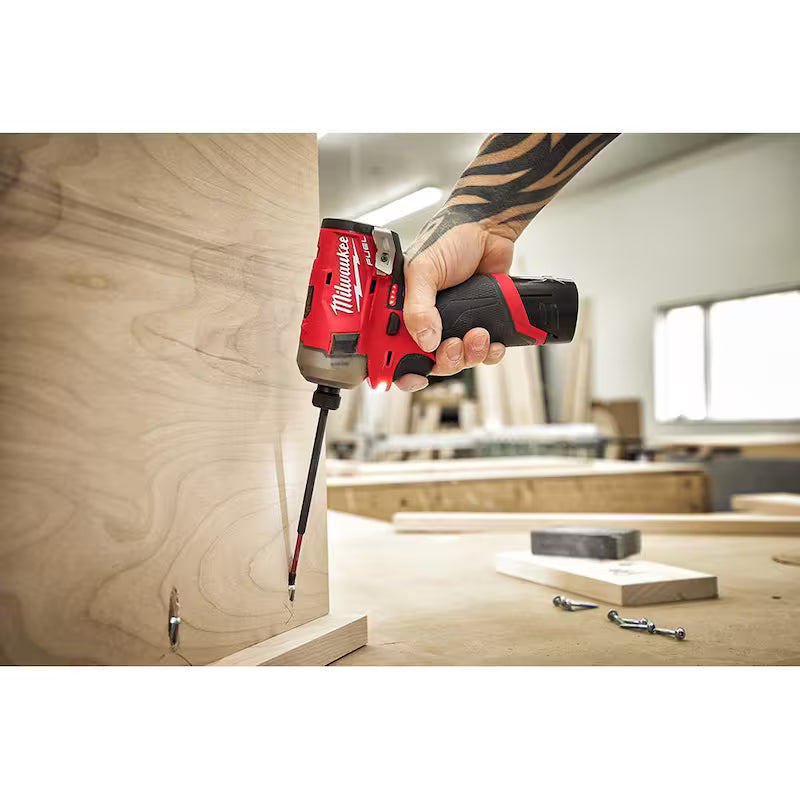 12V Lithium-Ion Brushless Cordless 1/4 in. Hex Impact Driver Kit with 2.0Ah Batteries X890