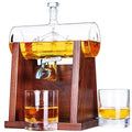 1250ml Whiskey Decanter with 2 Whiskey Glasses M201