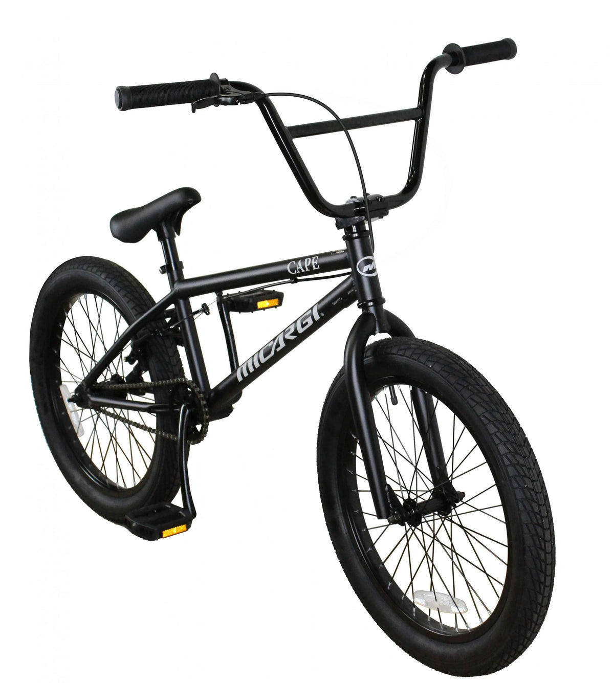 20 BMX Steel Frame Bike with Alloy Rims Matte Black Bicycle G794140