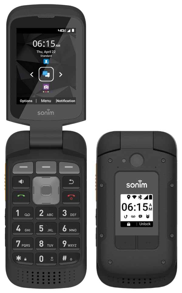 Black Rugged Flip Cellphone 16GB H478