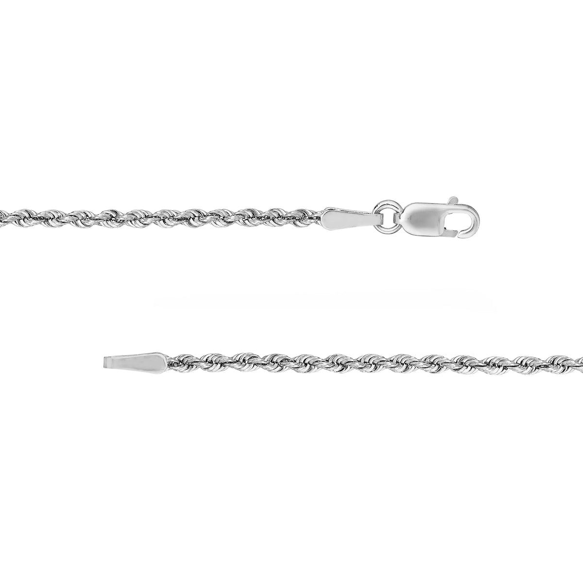 18" 1.8mm Hollow Rope Chain Necklace S638
