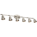 Satin Nickel 6 Light Rail Light J38483