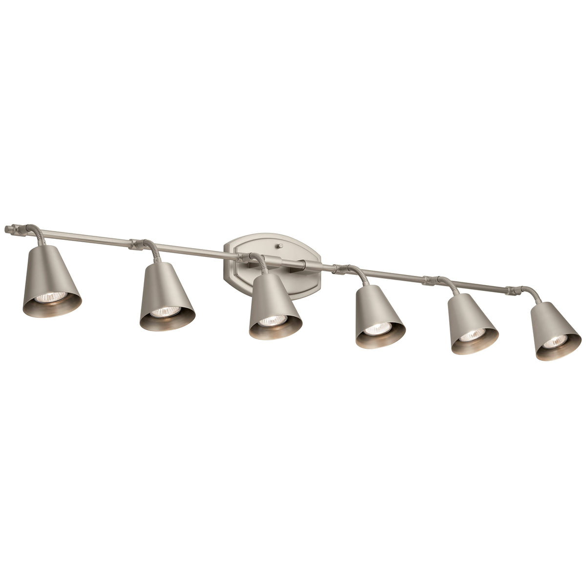 Satin Nickel 6 Light Rail Light J38483