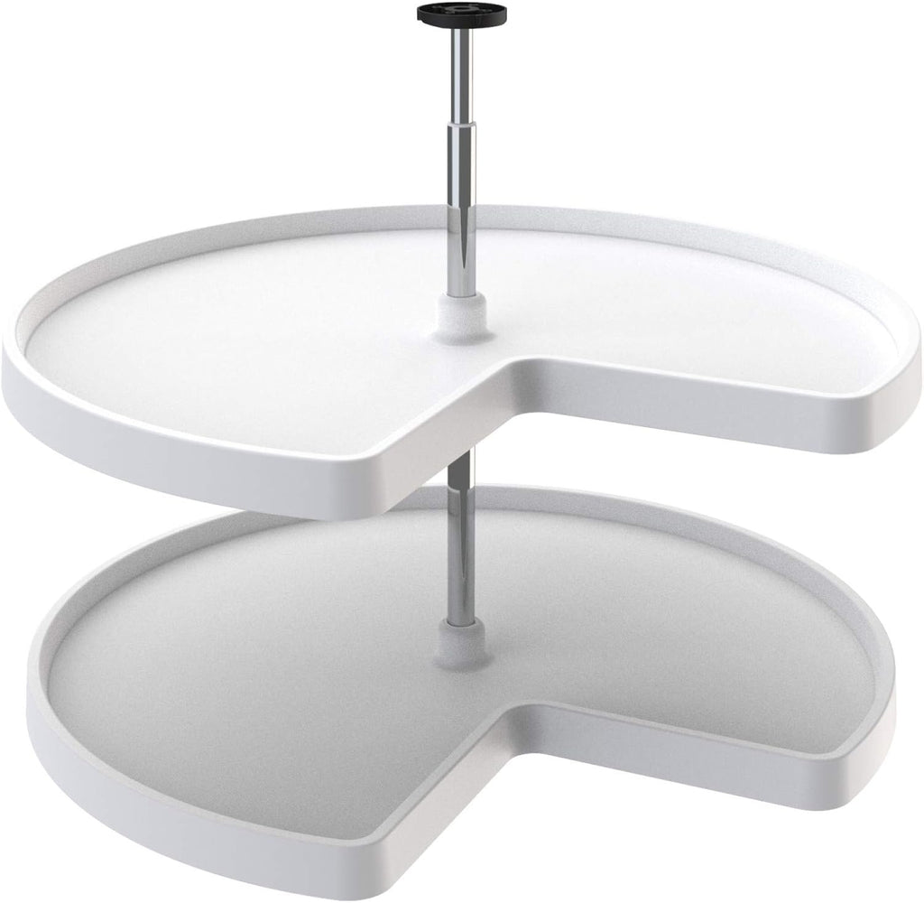 White 32-Inch 2-Shelf Lazy Susan P61651