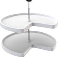 White 32-Inch 2-Shelf Lazy Susan P61651