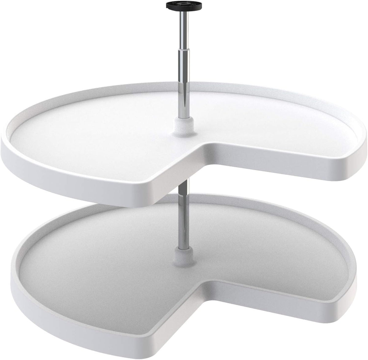 White 32-Inch 2-Shelf Lazy Susan P61651