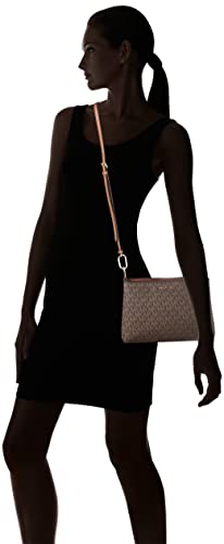 Leather Medium Triple Compartment Crossbody V8691