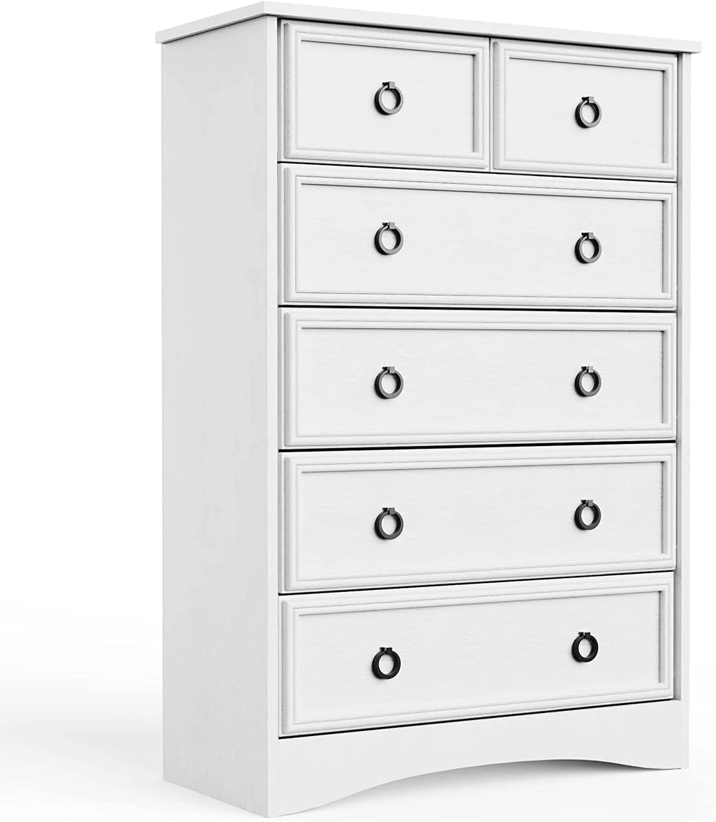 Gray 6 Drawer Wood Dresser E158674
