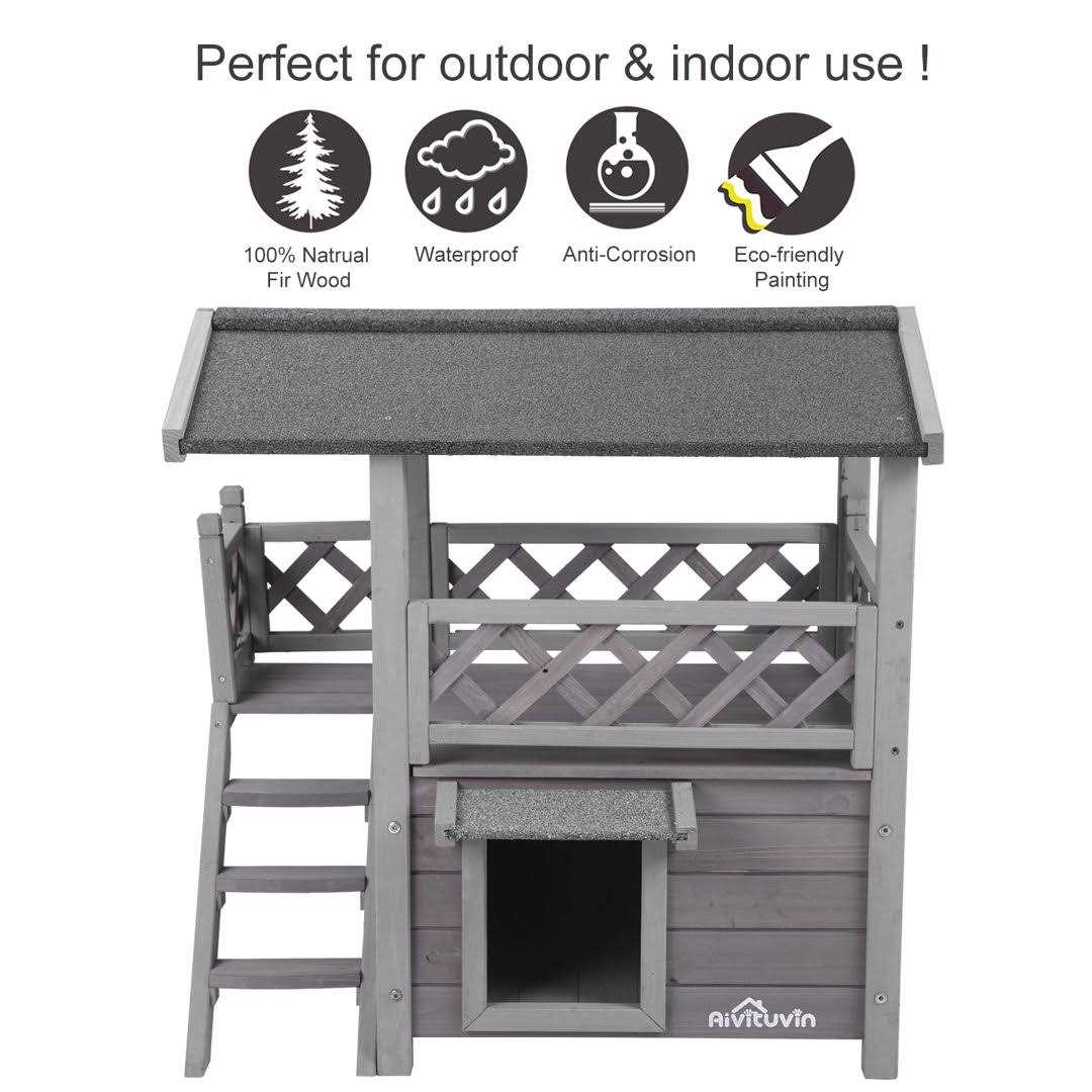 Outdoor & Indoor Cat House T6266