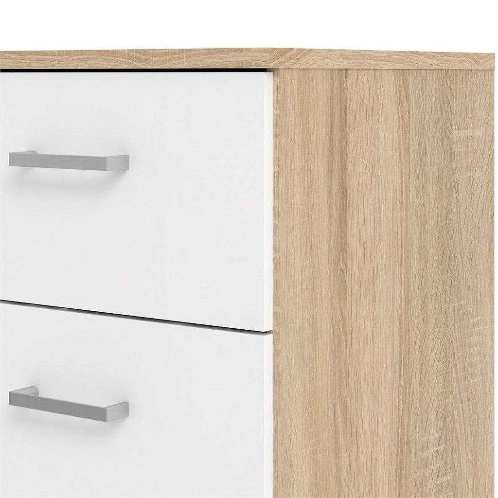3 Drawer Oak Structure White Chest N920279