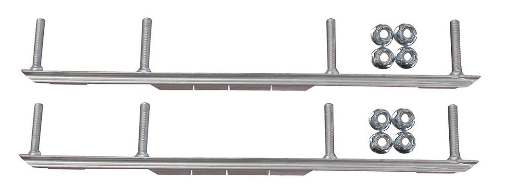 Blue MTX Snowmobile Skis with 6" Shaper Bars Complete Kit P2760