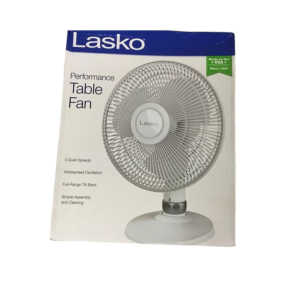 12" Table Fan White F78620
