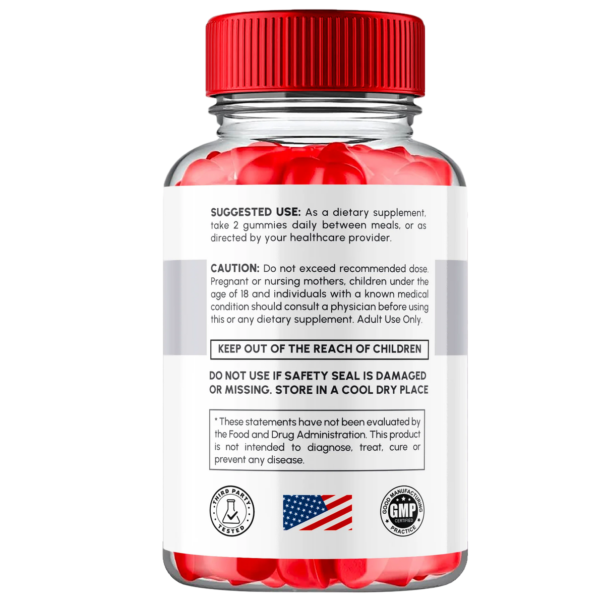 3 Pack Apple Cider Vinegar Gummies with Folic Acid 180 Gummies U2556