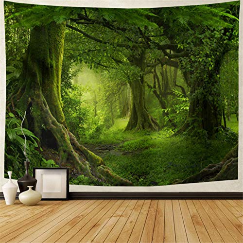 Green Tree Forest Tapestry Wall Hanging S682