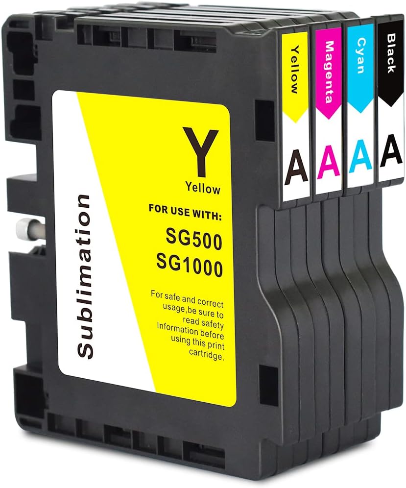 Sublimation Ink Cartridge 4-Pack for Sawgrass Virtuoso SG500 SG1000 Printer P662