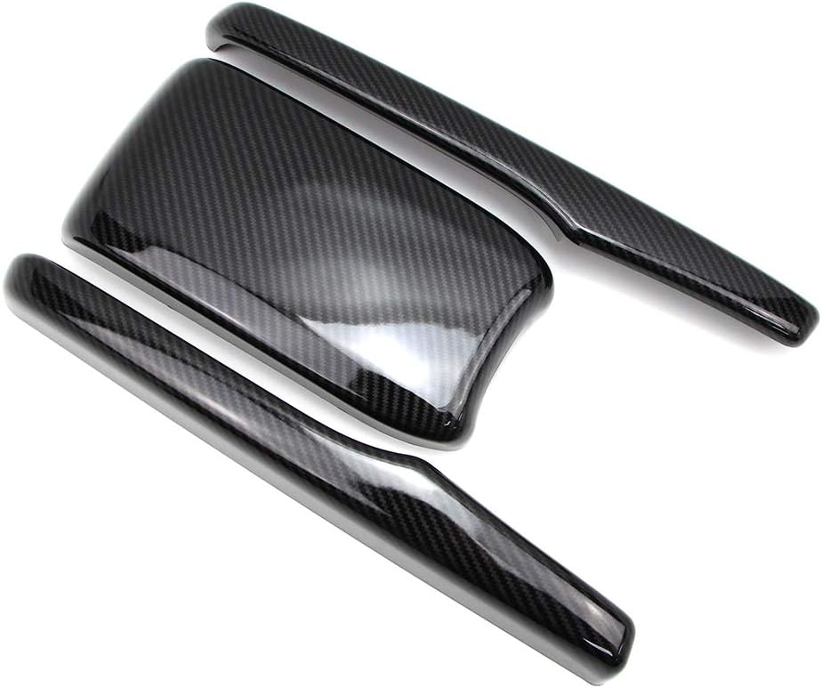 Carbon Fiber Style Armrest Box Cover Pack of 2 A79697