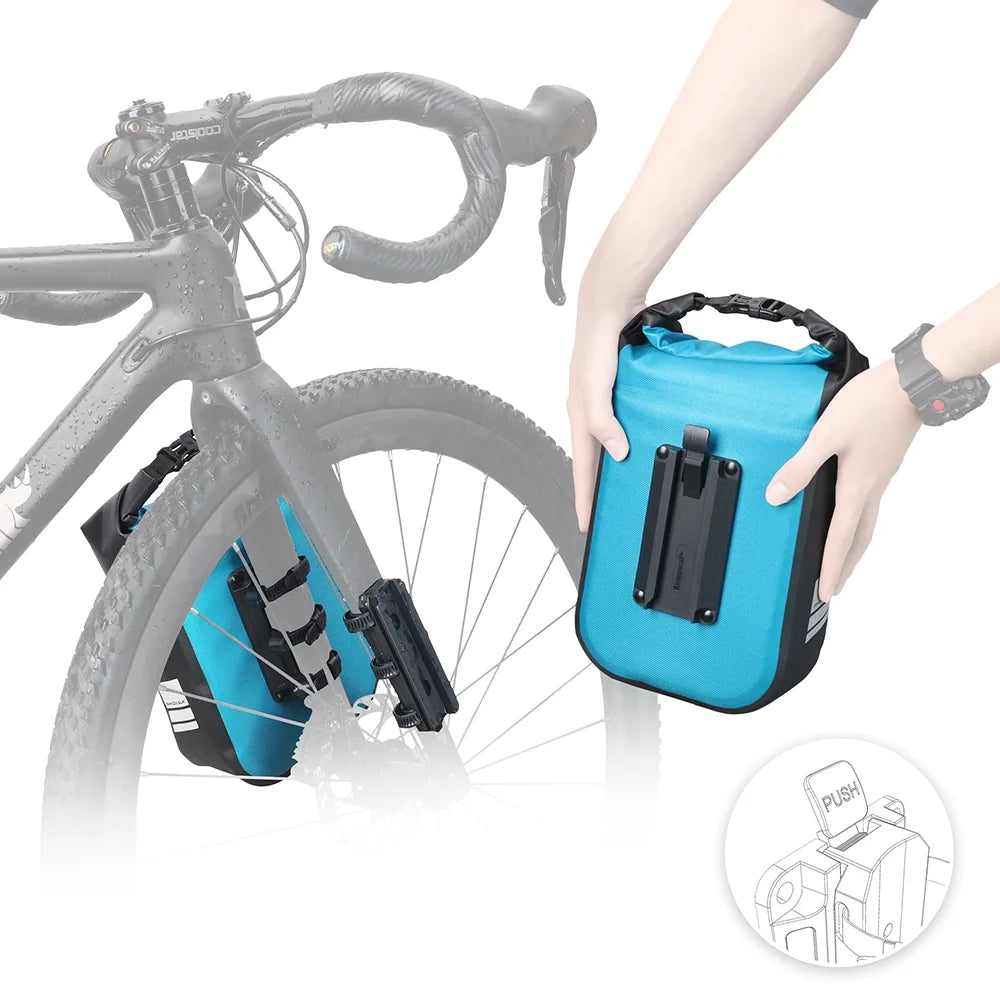 Waterproof Cycling Bag 4L Bike Front Fork Bag with Quick Release R285