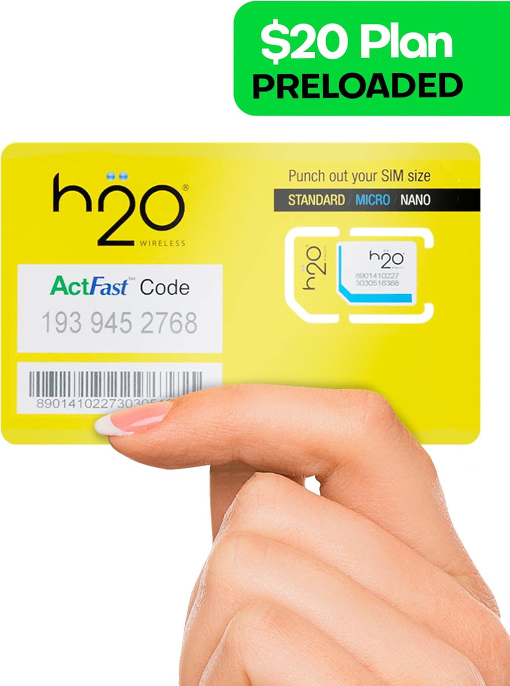 Preloaded Triple-Cut SIM Card with Unlimited Data, 2GB High-Speed 4G LTE/5G Data, 120-Day Plan, Pack of 2 U99771