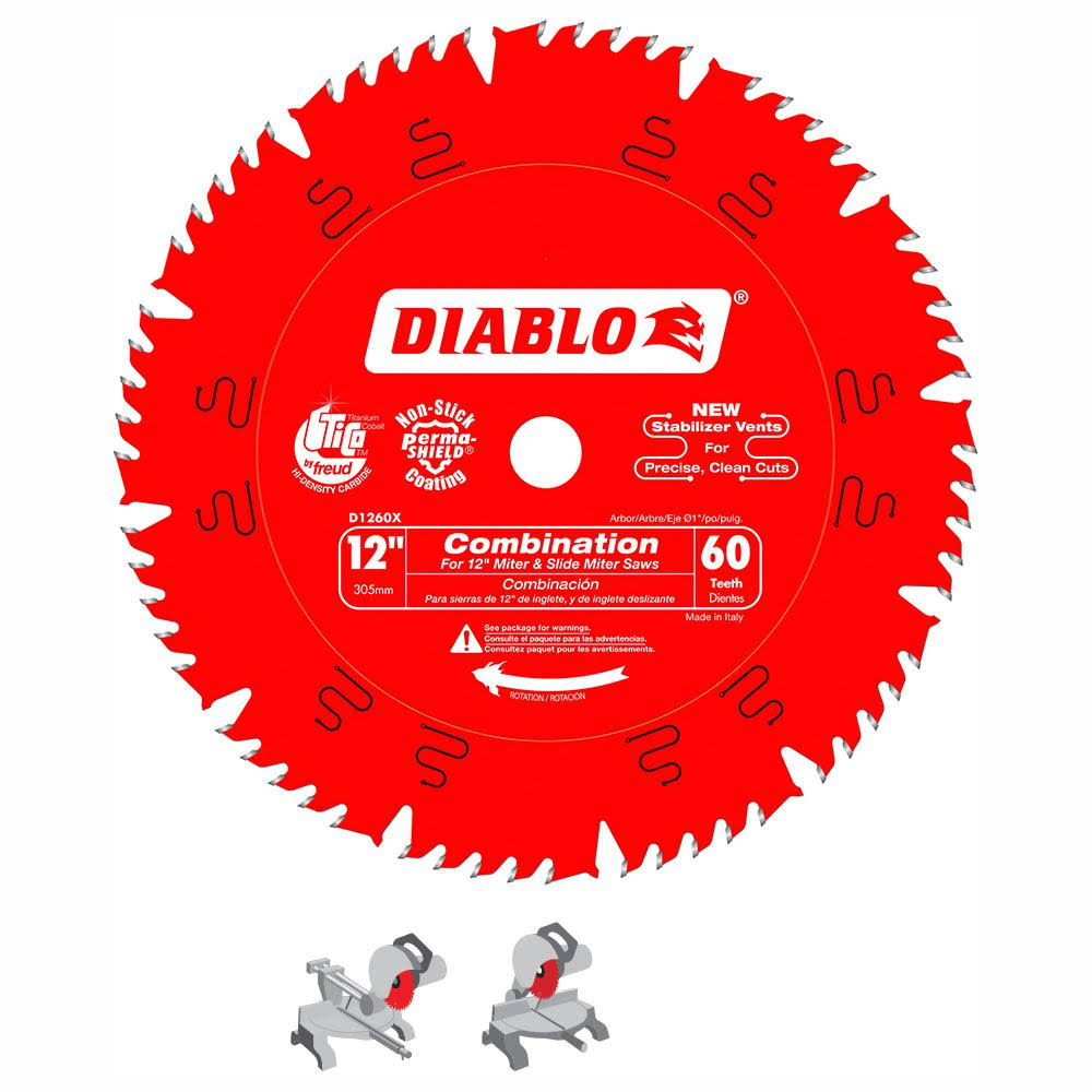 12 in. x 60-Teeth Combination Saw Blade (15-Pack) G5182